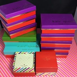 12 Kate Spade Gift Boxes Jewelry Necklace Earrings